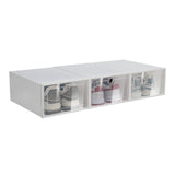 20PCS/24PCS Foldable Flip Shoe Boxes Set Shoe Rack Stackable Storage Container Plastic Clear Shoe Case