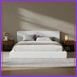 King Size Cloud Platform Bed Frame with Headboard, Soft Foam Cushioned