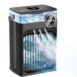 4 in 1 Evaporative Air Cooler with 1200ML Tank, Queit Cooling Fan w/ Remote