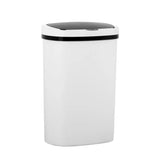 13 Gallon 50L Kitchen Garbage Can with Lid Sensor Automatic White Trash Bin for Office