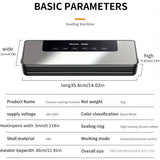 65Kpa Food Vacuum Sealer Machine with 20 Free Bags, Stainless Steel 6-in-1 Sealing