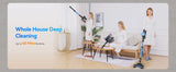 YISORA N8 Cordless Stick Vacuum, 25000Pa Self-Standingnfor Pet Hair