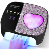 LIMEGIRL UV LED Nail Lamp Kit for Gel Polish Professional Fast Curing Dryer Light Set with