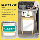 Luxury Large Capacity Trash Can Gold Luxury Trash Can High push Plastic Kitchen Trash Can with Lid Bathroom Trash Can