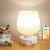 Touch Table Lamp For Nightstand With USB C+A Charging Ports