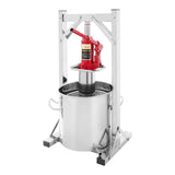 12L Hydraulic Fruit Wine Press, Manual Juice Extractor for Making Juice Wine Cheese