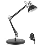 Metal Desk Lamp, Adjustable Goose Neck Architect Table Lamp with On/Off