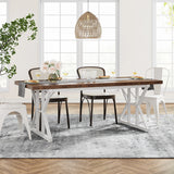 Tribesigns Dining Table for 6 People, 70.8-Inch Rectangular Wood Dining Table