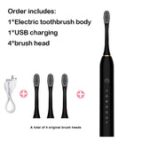 Sonic Electric Toothbrush Adult Smart Timing Tooth Brush Teeth Clean-MD DC PRINT