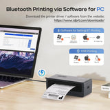 Bluetooth Shipping Label Printer for MAC Windows Phone(iOS, Android) Thermal Label Printer for Small Business and Shippi