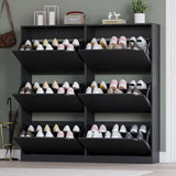 Shoe Cabinet with 6 Flip Drawers, Freestanding Shoe Organizer for Entryway