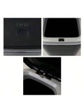 0.5 Gallon Plastic Trash Can With Lid Compact Desktop Waste Bin