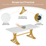 Tribesigns 63-Inch Rectangular Dining Table for 4 to 6, Modern Kitchen Table