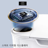 20L Smart Sensor Trash Can With Display Type-C Recharging Automatic Wastebin For Bathroom