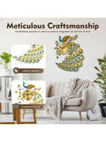 Modern Peacock Wall Clock, Anti-Rust for Housewarming Decoration