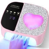 LIMEGIRL UV LED Nail Lamp Kit for Gel Polish Professional Fast Curing Dryer Light Set with