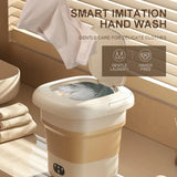 Portable Mini Washing Machine for Baby Clothes Underwear or Small Items Foldable with 3 Modes Ideal