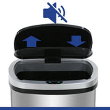 BestOffice | 13 Gallon Trash Can with Lid | Automatic Touchless Garbage Can
