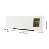 1400W Wall-Mounted Indoor Space Heater with Remote Control for Bedroom