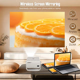 L018 8K Projector Native 1080P 14 WiFi6 Portable Projector for Outdoor