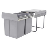20L Each Dual Pull-Out Trash Can Easy Install Under Cabinet Kitchen Waste Bin