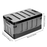60L Car Trunk Storage Box Large Capacity Outdoor Camping Storage Box Car Trunk Sorting Box for SUV Cars Stowing Tidying