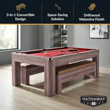 Bench-Included Billiards Table Combo Set