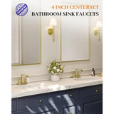 Bathroom Faucets Waterfall Bathroom Sink Faucet Stainless Steel with Pop up Sink Drain Stopper Supply Hos