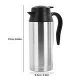 12/24V Car Electric Kettle Boil Dry Protection 750ml Car Kettle Boiler Quick Boiling Kettle Pot