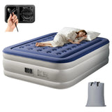 Queen Air Mattress w/ Built-in Pump, 18in Quick Inflation/Deflation Inflatable