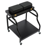 Portable Foot Baths Trolley Footbath Cart Nail Stool with Wheels For Foot Manicure Massage Rest