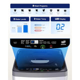 Small Portable Washing Machine for Apartment, RV, Dorm: White ABS Plastic, 10 lbs Capacity, Hot/Cold