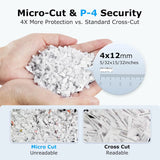150-Sheet Autofeed Paper Shredder Heavy Duty, 60 Mins Micro-Cut, 6 Gal Bin