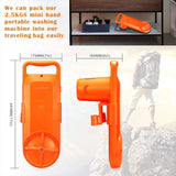 Portable 6.5 Lbs Compact Hand - operated Semi - Automatic Plastic Washing Machine for Home,