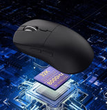 Incott Ghero Pro Wireless Mouse Dual Mode Paw3395 8k 2.4G Ergonomics TTC Golden Wheel