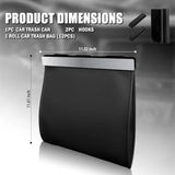 LED Car Trash Can Leak-Proof, Strong Magnetic Fast Closing Car Trash Bin