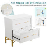 Tribesigns 2 Drawer File Cabinet, Modern Lateral Filing Cabinet for Letter