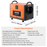 SucceBuy  Commercial Dehumidifier with Drain Hose for Crawl Spaces