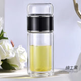 Tea Water Bottle High Borosilicate Glass Double Layer Tea Water Cup Infuser