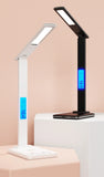 Folding Reading Desk Lamp USB Plug-In Desk Lamp 15W Wireless With Time