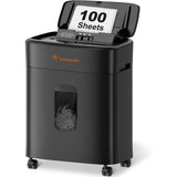 Micro-Cut Heavy-Duty 100-Sheet Auto Feed Shredder, 30-Minute Run Time, 4.2 Gallon