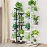 8 Tier Metal Plant Stand Metal Rack, Multiple Flower Pot Holder Shelves Corner Rack, Plante