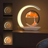15W Wireless Charger with Quicksand Painting Night Lamp for iphone 16 Pro