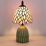 Tiffany Lamp Stained Glass Mushroom Table Lamps 6X6X12.5 Inch Style Small Night Light