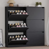 Shoe Cabinet with 6 Flip Drawers, Freestanding Shoe Organizer for Entryway
