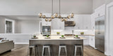11-Light Linear Chandelier Bubble Chandelier Height Adjustable Chandeliers for Dining