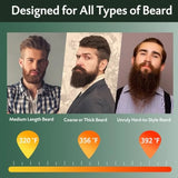 Beard Straightener for Men, Portable Cordless Heated Hair and Beard Straightening Brush with Anti-Scald