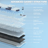 AULA S98pro Wireless Mechanical Keyboard Gasket Hot-swap Gaming Keyboard