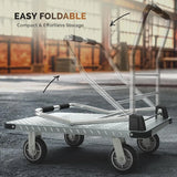 2200 lbs Foldable Push Cart Dolly Moving Platform Hand Truck Heavy Duty