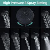 Shower Faucet Trim Kit, Replacement for Moen Posi-Temp Shower Trim Kit, Including 7-Mode High Pressure